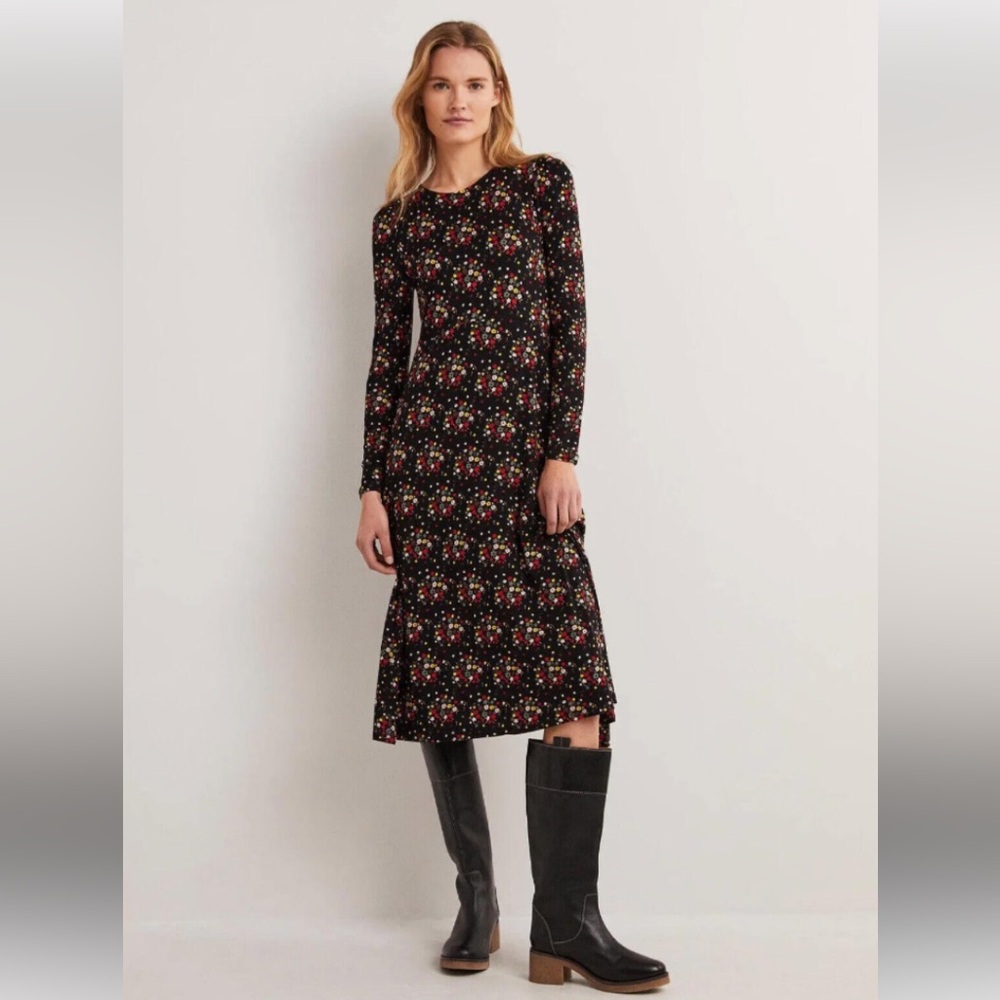 Boden Jersey Dotty Sprig - Sz 8R